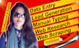 do web scraping, data collection, data scraping, web research, lead generation