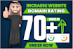 increase domain rating ahrefs DR 0 to 70