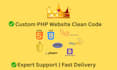 custom PHP web app development fast and clean code
