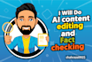do open ai content editing and fact checking