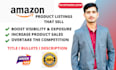 write amazon product listing description, SEO optimized amazon product listing