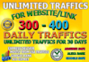 web traffic, real genuine visitors for 1 month