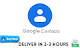 create a CSV file to import contacts in google contacts