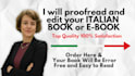 proofread and edit your italian book, text, or manuscript