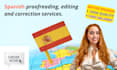 proofread, edit and rewrite spanish documents