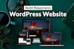create wordpress website design and development