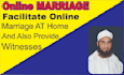 do online nikah, and help people to do online wedding