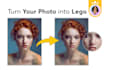 turn your photo into lego poster