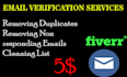 clear your email database by removing invalid and wrong emails