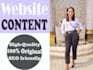 write your website content, landing page as an SEO copywriter