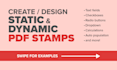 create a dynamic stamp for adobe acrobat or bluebeam