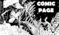 illustrate a black and white comic or manga page