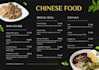 design modern and attractive restaurant  menu