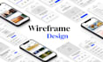 create wireframe in figma for your website or app
