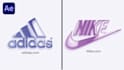 create a glossy and clean logo animation