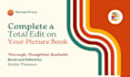 complete a total edit on your picture book manuscript