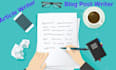be your SEO articles and blog posts writer