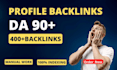 create high authority dofollow profile backlinks manual work