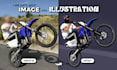 turn your image into a cartoon style illustration