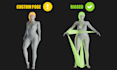 rig posed or unposed character for unreal engine or unity