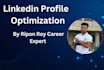 do a fully linkedin profile optimization and your bio banner