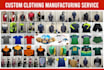 provide custom clothing manufacturing and mockups design