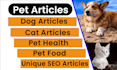 write pet articles, dog blog, cat and pet blogs