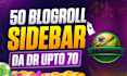 do homepage blogroll sidebar da 50 to 80 dofollow backlinks