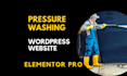 build a pressure washing wordpress website