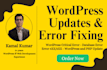 fix wordpress critical error, database error, wp white screen and malware remove