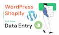 expertly manage wordpress, shopify, and upload products to amazon, ebay, etsy