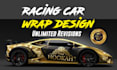 create a professional racing car wraps designs