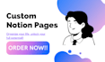 build advanced custom made aesthetic notion templates pages