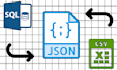 convert your json, CSV and sql files