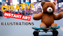 create stunning designs in minutes with instant art