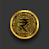 design bit coin 3d gold coin cryptocurrency, token