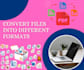 expertly convert file into different formats