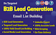 do b2b lead generation, linkedin leads, email list building