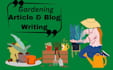 write gardening and landscaping articles based on experience and research