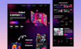 design website UI UX, homepage landing page design, mockup in figma, xd