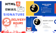 create professional clickable HTML email signature outlook