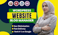 do website and blog management with SEO
