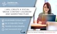 create a social media content calendar and marketing plan