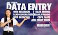 do excel data entry jobs, web research, copy paste, web scraping, typing work