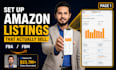 setup amazon fba fbm product listing and SEO optimization, set up amazon account