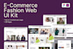 sell ecommerce web UI kit 38 pages, figma, adobe xd