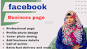 create facebook page and setup