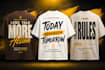 design minimalist typography t shirt for clothing brand