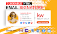 design  HTML email signature for gmail, outlook etc