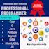 do cpp, java, c, c sharp, css, html, js mysql dsa tasks